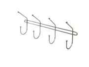 Suporte Cabide Multiuso P/ Parede 8 Ganchos Toalha Utensílio Suporte Cabide Multiuso P/ Parede 8 Ganchos Toalha Utensílio