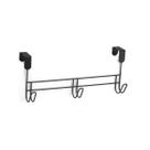 Suporte Cabideiro de Porta com 3 Ganchos para Roupas Toalhas Resistente Multiuso Quarto Banheiro Arthi
