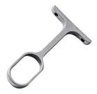 Suporte Cabideiro P/ Tubo Oval Central Cromado Kit 04 Peças