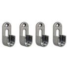 Suporte Cabideiro Tubo Oblongo Oval Armário Guarda Roupa