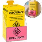 Suporte Caixa Coletora Descarpack 3litros Parede Mesa Balcão Organizador Resíduos Infectantes Suporte Caixa Coletora Descarpack 3litros Parede Mesa Balcão Organizador Resíduos Infectantes