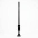 Suporte câmera sensor barreira cftv infra Iva Segurança 1 metro prolongador universal articulado dome câmeras movimento prateado suportes 1,0m