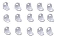 Suporte Cant. 13x13mm Prateleira Maciça Branca 150 Pçs+paraf