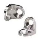 Suporte Cant. 13x13mm Prateleira Maciça Niquelada 50pçs