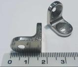 Suporte Cantoneira 2 Furo 16x16 Niquelado Kit 100 Pcs