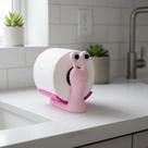 Suporte Caracol Rosa Porta Papel Higiênico Para Banheiro C1 Suporte Caracol Rosa Porta Papel Higiênico Para Banheiro C1