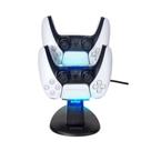 Suporte Carregador Dock Led Compatível com Controle Manete Joystick Playstation 5 Cabo Usb Ps5