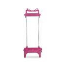 Suporte carrinho grande 40 cm rodinha mochila escolar rosa