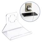 Suporte Celular Carregador Tomada Parede Base Dock Acrílico Universal Vertical Prático Leve Suporte Celular Carregador Tomada Parede Base Dock Acrílico Universal Vertical Prático Leve