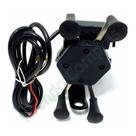 Suporte Celular Moto Garra Em X Recarga Usb Fixa Retrovisor Alfa.shop