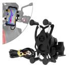 Suporte Celular Moto Oberon OR-SP009 com Usb Suporte Celular Moto Oberon OR-SP009 com Usb
