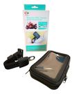 Suporte Celular Moto Scooter Case Prova Dágua Gps Retrovisor Preto Suporte Celular Moto Scooter Case Prova Dágua Gps Retrovisor Preto