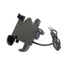 Suporte Celular Para Moto/bike Alumínio C/carregador Fix Para Guidão