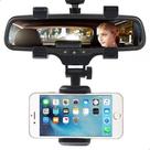 Suporte Celular Retrovisor Compatível Smartphones, Fácil Instalação Suporte Celular Retrovisor Compatível Smartphones, Fácil Instalação