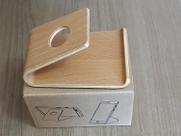 Suporte celular / tablet de mesa em madeira *Bege*
