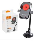 Suporte Celular Veicular Ventosa Haston Giratorio 360 Graus Cor Preto Preto