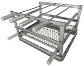 Suporte Churrasqueira 100% Inox 59x54 Grelha 4 Espetos