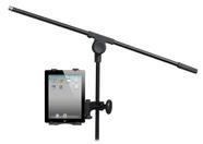 Suporte,clamp,apoio P/tablet Em Pedestal De Microfone,c/esfera