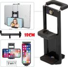 Suporte Clip Apoio Ajustável Tablet Celular Smartphone Universal Encaixe Tripé Pedestal Rosca 1/4 Suporte Clip Apoio Ajustável Tablet Celular Smartphone Universal Encaixe Tripé Pedestal Rosca 1/4