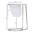 Suporte coador de café com filtro de pano reutilizável passador de café individual com base para xíc