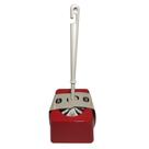 Suporte com Escova Sanitaria Slim Vermelho Solido de Plastico UZ