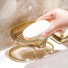 Suporte Com Saboneteira Super Luxo com Drenagem de água Anti Fungos Cor Dourado para banheiro, banho, cozinha, pia, utilidades