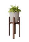 Suporte com Vaso de Plantas em Madeira 55cm