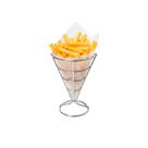 Suporte Cone Fritas Servir Porçoes Petiscos Bar Aço Inox