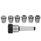 Suporte cônico Collet Chuck Morse MT3 ER32 M12 + 6 pinças de mola Suporte cônico Collet Chuck Morse MT3 ER32 M12 + 6 pinças de mola