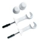 Suporte Cortina Varão Simples 19mm 2 Un C/ Ponteira Branco