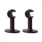 Suporte Cortina Varão Simples 19mm 2 Un C/ Ponteira Imbuia Suporte Cortina Varão Simples 19mm 2 Un C/ Ponteira Imbuia