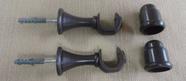 Suporte Cortina Varão Simples 19MM 2 UN C/ Ponteira Imbuia Suporte Cortina Varão Simples 19MM 2 UN C/ Ponteira Imbuia