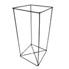 Suporte Cubo X para Kokedama (35X15X15) Preto JC JARDIM