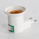 Suporte Da Lâmpada Ue Plug Base De Luz Branca