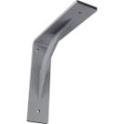 Suporte de aço Ekena Millwork Legacy 2L x 20P x 20H cm Hammered Light Blue