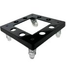 Suporte de Alumínio Quadrado com Roda Silicone para Vaso 25cm
