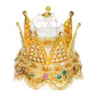 Suporte de anel Creative Golden Crown Wedding Strass