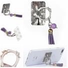 Suporte de anel de dedo para telefone Creative Lazy Tassels Metal Painted