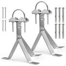 Suporte de antena para montagem em parede CYANTEKOMS SS304, 23 cm de altura, pacote com 2