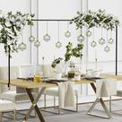 Suporte de arco de mesa de metal ajustável Putros de 33 a 107 cm de altura