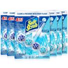Suporte de aro 4 em 1 para limpeza de vasos sanitários Soft Scrub, 6 unidades
