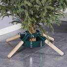 Suporte de árvore de Natal Blissun Green para árvores reais de até 8 pés