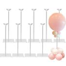Suporte de balão de mesa TEKXYZ em acrílico transparente, conjunto de 10
