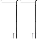 Suporte de bandeira de jardim YEAHOME 2PC de metal à prova de intempéries