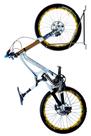 Suporte de Bicicleta Vertical Móvel para Fixar na Parede