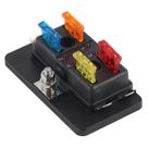 Suporte de bloco Circuit Blade Box com LED para Car Van Boat Marine