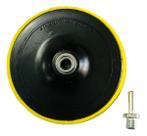 Suporte De Boina Com tiras autocolantes Para Disco Lixa 7 Pol Rosca M14 Amarelo Suporte De Boina Com tiras autocolantes Para Disco Lixa 7 Pol Rosca M14 Amarelo
