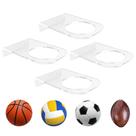 Suporte de bolas de acrílico transparente BiJun Rack para montagem em parede