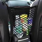 Suporte de Bolsa para Carro Rede Organizadora Elástica entre Bancos Barreira Pet Segurança de Malha