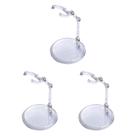 Suporte de boneca DDUNG SEOL 2023 transparente para 0,5 a 10 bonecas, pacote com 3 Suporte de boneca DDUNG SEOL 2023 transparente para 0,5 a 10 bonecas, pacote com 3